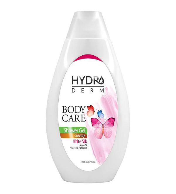 شامپو بدن کرمی هیدرودرم با رایحه ابریشم سفید