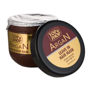 ماسک مو رطوبت رسان تاپ شاپ حاوی روغن آرگان مناسب انواع مو حجم 500 میلی لیتر