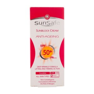 کرم ضد آفتاب و ضد چروک سان سیف بی رنگ SPF50
