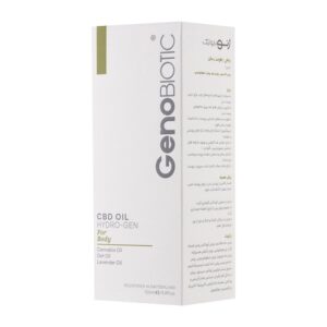 روغن رطوبت رسان CBD ژنوبایوتیک مناسب پوست بدن حجم 100 میلی لیتر