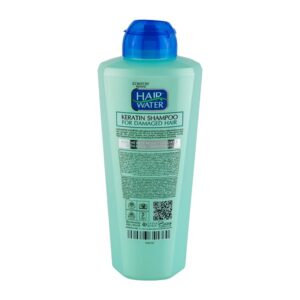 شامپو کراتینه کامان مدل هیرواتر بدون سولفات مناسب مو آسیب دیده حجم 400 میلی لیتر