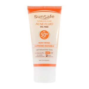 فلوئید ضد آفتاب سان سیف بدون رنگ و کاملا نامرئی دارای SPF50 50 گرم