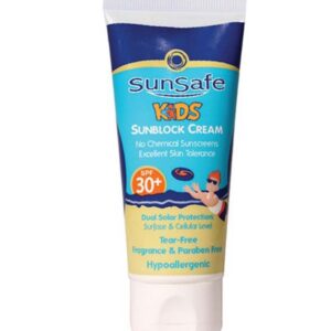 کرم ضد آفتاب بی رنگ سان سیف با SPF30 مناسب کودک حجم 50 میلی لیتر