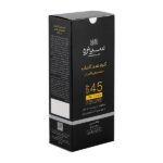 جعبه کرم ضد آفتاب بی رنگ سینره با SPF45 مناسب آقایان حجم 50 میلی لیتر