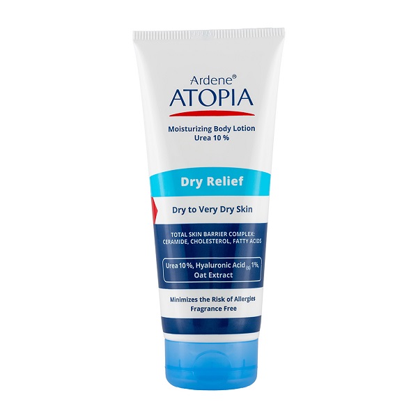 لوسیون مرطوب کننده قوی بدن Dry Relief حاوی اوره 10درصد آتوپیا آردن