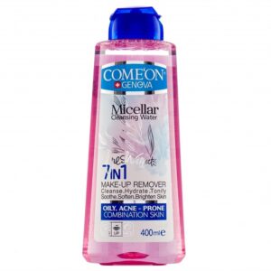 محلول میسلار واتر پاک کننده آرایش مناسب پوست های چرب و دارای جوش 400میل کامان