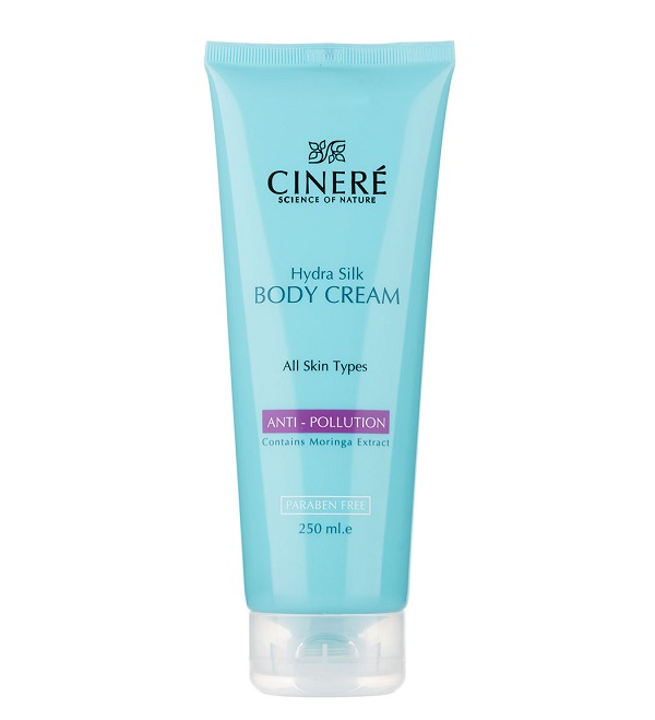 کرم بدن سینره مدل ضد آلودگی هوا مناسب انواع پوست حجم 250 میلی لیتر