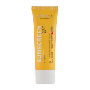 کرم ضد آفتاب بی رنگ سی گل با SPF55 مناسب آقایان حجم 50 میلی لیتر