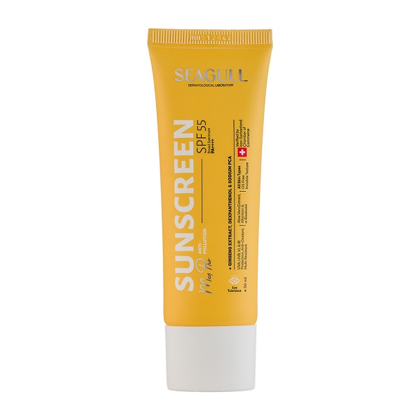 کرم ضد آفتاب بی رنگ سی گل با SPF55 مناسب آقایان حجم 50 میلی لیتر