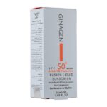 جعبه ضد آفتاب بی رنگ ژیناژن مدل Fusion liquid مناسب پوست چرب 50 میلی لیتر
