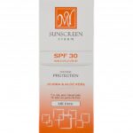 جعبه کرم ضد آفتاب بی رنگ مای با SPF30 مناسب پوست چرب و مختلط حجم 50 میلی لیتر