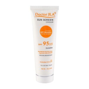 کرم ضد آفتاب بی رنگ دکتر ژیلا با SPF95 مناسب انواع پوست حجم 50 میلی لیتر