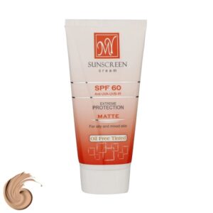 کرم ضد آفتاب رنگی SPF 60 مای مناسب پوست‌های چرب و مختلط ۵۰ میلی لیتر