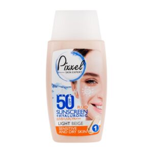 کرم ضد افتاب رنگی پیکسل برای پوست های خشک تا نرمال و حساس spf50