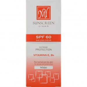 کرم ضد آفتاب بی رنگ (White) SPF60 مای برای پوست خشک و نرمال حجم 50 میلی لیتر