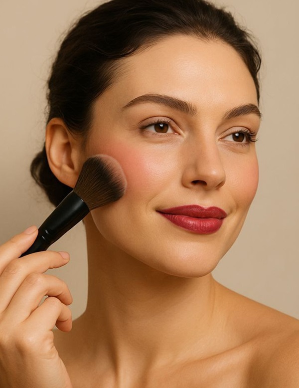 تکنیک صحیح زدن رژگونه