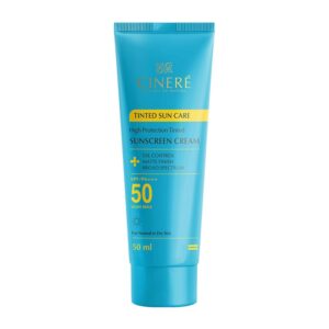 کرم ضد آفتاب رنگی سینره با SPF50 برای پوست خشک و نرمال حجم 50 میلی لیتر