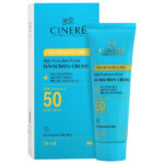 کرم ضد آفتاب رنگی سینره با SPF 50 برای پوست خشک و نرمال