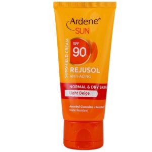 کرم ضد آفتاب رنگی آردن سان با SPF90 مدل Rejusol مناسب پوست معمولی و خشک