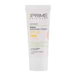 کرم ضد آفتاب رنگی فاقد چربی پرایم با SPF60 برای پوست مختلط تا چرب