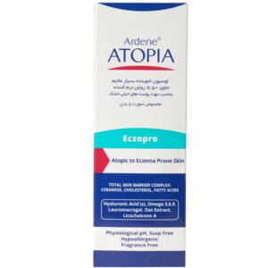 لوسیون شوینده بسیار ملایم آتوپیا آردن حاوی 50% روغن نرم کننده مناسب پوست اگزمایی مدل Eczopro