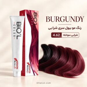 رنگ مو بیول سری شرابی شماره 4.62 مدل شرابی سوخته حجم ۱۰۰ میلی‌لیتر