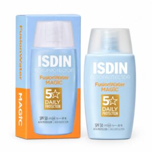 فلوئید ضدآفتاب بدون رنگ ایزدین با SPF50 مدل Fusion Water Magic حجم ۵۰ میلیلیتر - اصل و اورجینال
