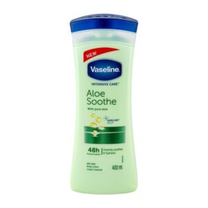 لوسیون بدن وازلین مدل Aloe Soothe حاوی آلوئه‌ورا مناسب پوست خشک حجم 400 میلی‌لیتر - اصل و اورجینال